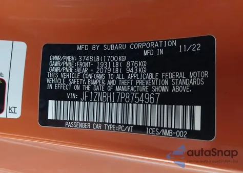 2023 Toyota Gr86 10Th Anniversary Special Edition z USA, uszkodzony, nr VIN JF1ZNBH17P8754967